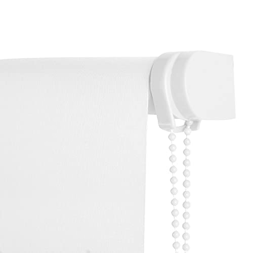 MERCURY TEXTIL-Estor Enrollable translúcido Liso (Blanco, 90x180cm)